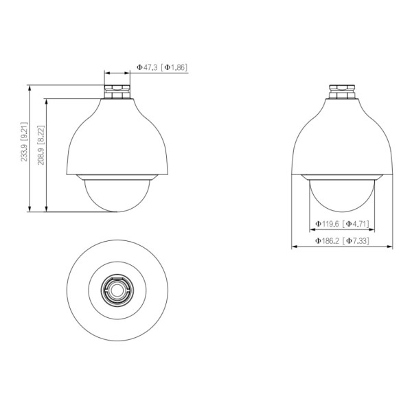 Kaufen DAHUA SD40216DB-HC Dome PTZ HDCVI 2M 1080P DN WDR Starlight 16X 3D IP66 IK10 AUDIO E/A