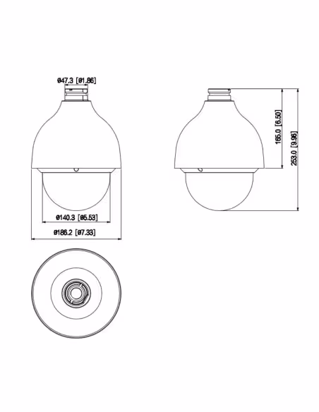 Comprar DAHUA SD50225DB-HC Domo PTZ HDCVI 2M 1080P DN WDR Starlight 25X 3D IP67 IK10 AUDIO E/S