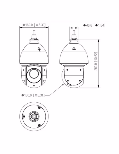 Comprar DAHUA SD49225DB-HC Domo PTZ HDCVI 2M 1080P DN WDR Starlight IR100m 25X 3D IP66 AUDIO E/S