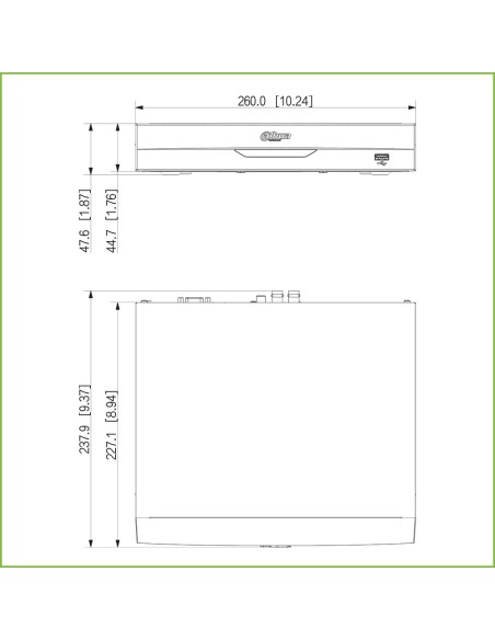 Acquistare DAHUA XVR4104HS-I DVR 5EN1 H265 4ch 1080N/720P@25ips +1IP 2MP 1HDMI 1HDD AI