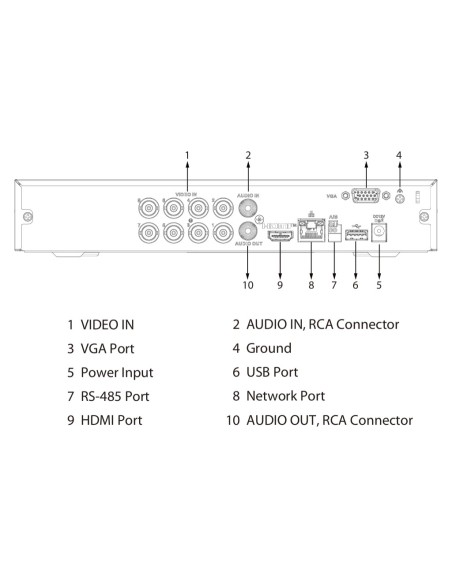 Kaufen DAHUA XVR4108HS-I/T DVR 5-in-1 H265 8 Kanäle 1080N/720P@12ips +2IP 6MP 1HDMI 1HDD KI