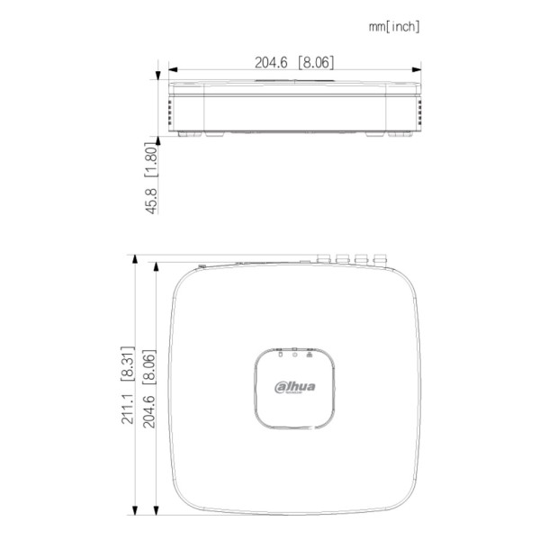 Comprar DAHUA XVR5108C-I3/T DVR 5EN1 8ch 5M@6ips +4IP 6MP 1HDMI 1HDD AI