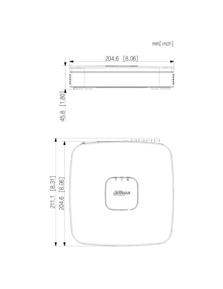 Comprar DAHUA XVR5108C-I3/T DVR 5EN1 8ch 5M@6ips +4IP 6MP 1HDMI 1HDD AI
