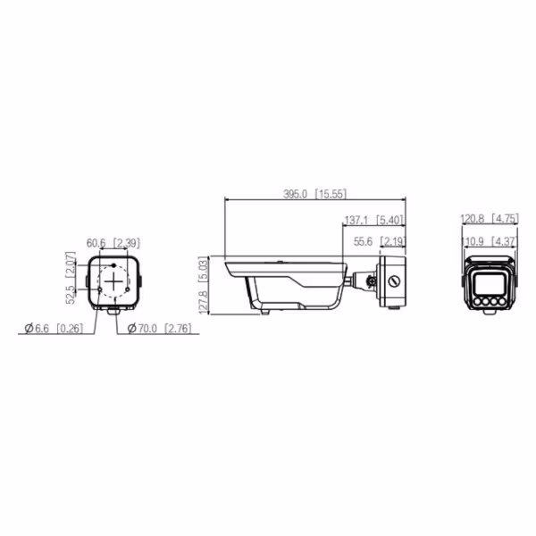 Kaufen DAHUA ITC413-PW4D-IZ1 Tubular IP-ANPR-Zugang H265 4MP IR 10 m 2,7–12 VFM IP67 IK10 E/A PoE AUDIO