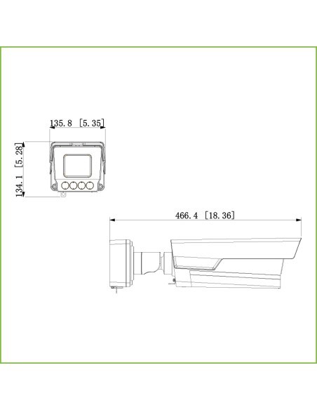Acquistare DAHUA ITC431-RW1F-IRL8 Tubolare IP ANPR H265 4MP 4IR830nm 10-50VFM IP67 IK10 PoE AUDIO I/O AI