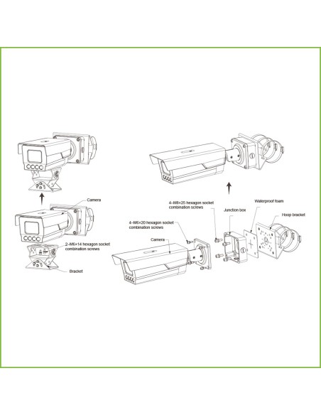 Kaufen DAHUA ITC431-RW1F-IRL8 Tubulare IP-ANPR H.265 4 MP 4IR830nm 10–50VFM IP67 IK10 PoE AUDIO E/A KI