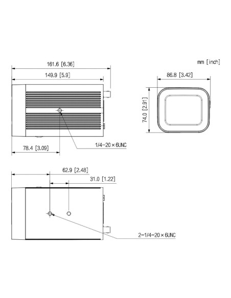Comprar DAHUA IPC-HF7442F-Z-X Box IP H265 4M WDR140dB Deeplight ePoE (sin óptica) 2E/2S AUDIO MIC AI
