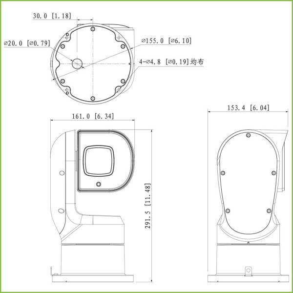 Comprar DAHUA PTZ1A225-HNR-XA Cámara PTZ IP 2M AI WDR Starlight IVS SMD IR150m 25X IP67 PoE+ SD AUDIO E/S