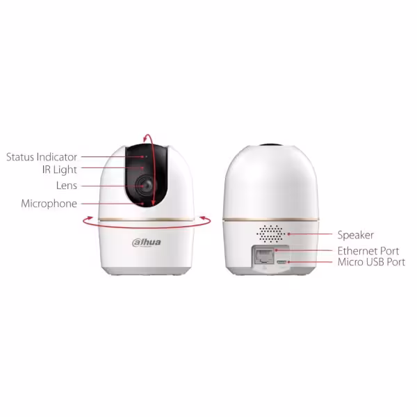 Acquistare DAHUA IPC-HPT1530DA-STW-0280B Cubo PT IP H265 5M DN IR 10 m 2.8mm WiFi Audio SD 5V MIC