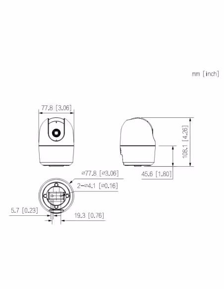 Comprar DAHUA IPC-HPT1530DA-STW-0280B Cubo PT IP H265 5M DN IR10m 2.8mm WiFi Audio SD 5V MIC