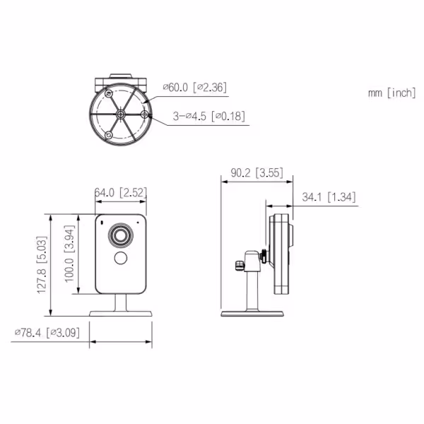 Acquistare DAHUA IPC-K1430K-STW C4K-P - Cubo IP H265 4MP DN IR30m 2.8mm SD 12V Ingresso/Uscita MIC/Altoparlante PoE WiFi