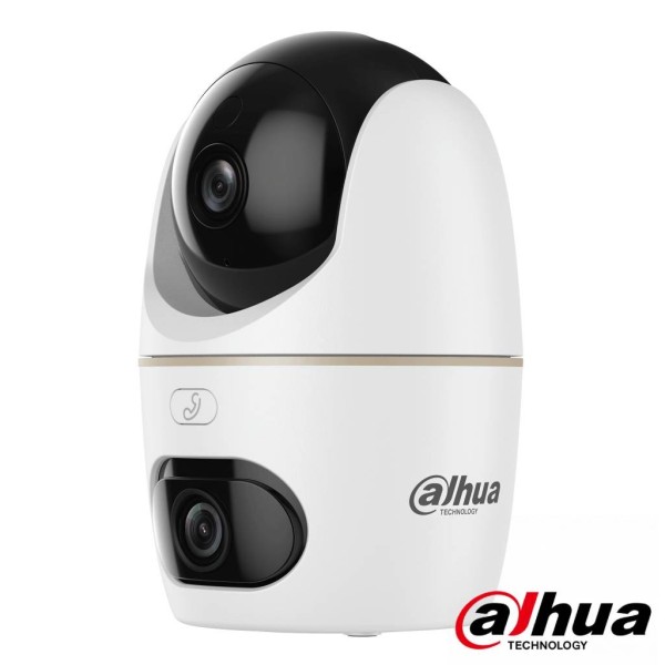 Kaufen DAHUA IPC-HPT1339DD-STW-3E2 PT IP DUAL-LENS Würfel H265 3M+3M Tag/Nacht LED30m/IR30m 3.6mm SD 5V Mikrofon/Lautsprecher WL