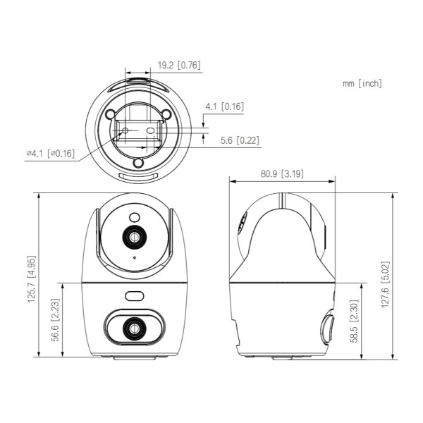 Kaufen DAHUA IPC-HPT1339DD-STW-3E2 PT IP DUAL-LENS Würfel H265 3M+3M Tag/Nacht LED30m/IR30m 3.6mm SD 5V Mikrofon/Lautsprecher WL