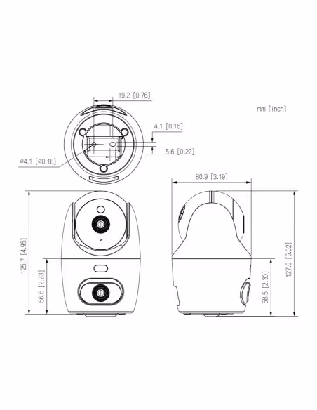 Acquistare DAHUA IPC-HPT1339DD-STW-3E2 Cubo PT IP DUAL-LENS H265 3M+3M DN LED30m/IR30m 3.6mm SD 5V MIC/Altoparlante WiFi