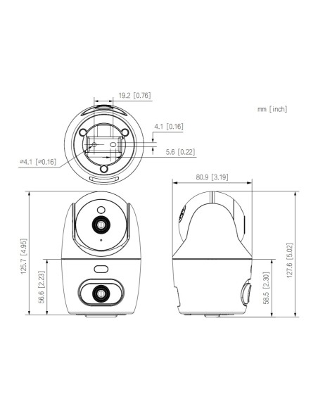 Kaufen DAHUA IPC-HPT1339DD-STW-3E2 PT IP DUAL-LENS Würfel H265 3M+3M Tag/Nacht LED30m/IR30m 3.6mm SD 5V Mikrofon/Lautsprecher WL