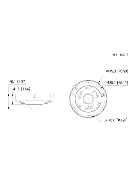 Acheter DAHUA IPC-EBW81242-AS-IVC-S2 FishEye IP Panamorph H265 12M Jour/Nuit IR10m 1.29mm IR10m IK10 IP67 Audio SD PoE MIC E/S I