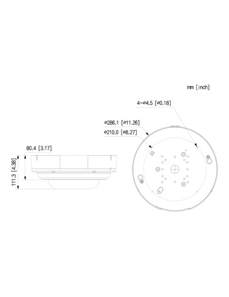 Acheter DAHUA IPC-PDBW82041-B360-ATC-S2 Caméra IP H265 multisenseur 4x5MP IR 4 directions 30 m 360º IP67 IK10 PoE+ audio E/S. An