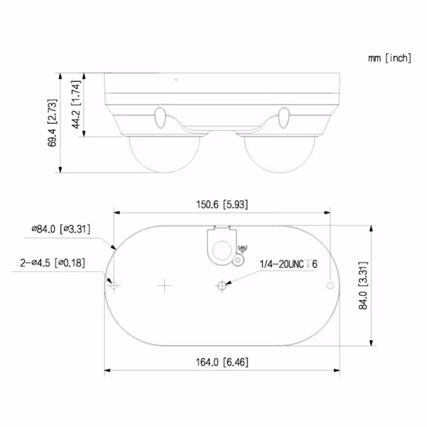Comprar DAHUA IPC-HDBW2449F-AS-E2-IL-0280B Cámara IP H265 2x4MP Dual-Directional WDR Iluminación Dual LED20m/IR30m 2.8mm IP67 IK