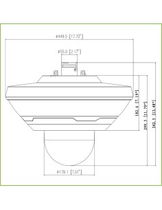 Acheter DAHUA PSD8802-A180 Panoramique 180º 8M (4x2M) + Dôme PTZ IP 2M H265 37X SMART TRACK IP67 IK10 DC36V AUDIO 2