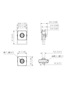 Comprar DAHUA IPC-HUM8241E-E1-L4 Minicámara IP H265 Pinhole 2M WDR 2.8mm AUDIO E/S + Unidad principal AI 2