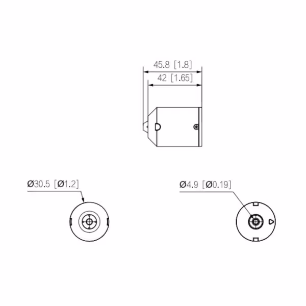 Acquistare DAHUA IPC-HUM8441E-E1-L1 Minicamera IP H265 Pinhole 4M WDR 2.8mm AUDIO I/O + Unità principale AI