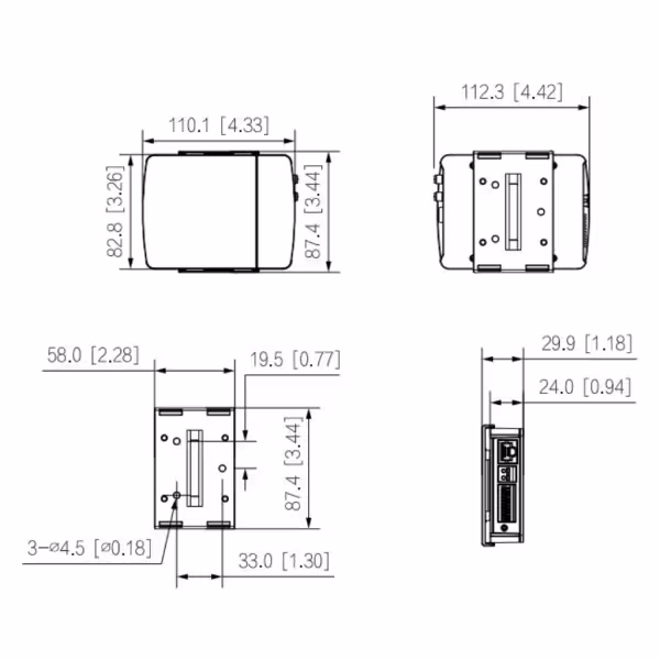 Acquistare DAHUA IPC-HUM8441E-E1-L1 Minicamera IP H265 Pinhole 4M WDR 2.8mm AUDIO I/O + Unità principale AI