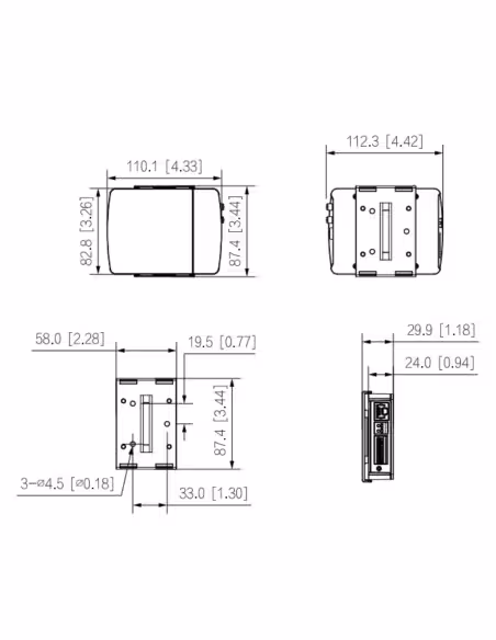 Acquistare DAHUA IPC-HUM8441E-E1-L1 Minicamera IP H265 Pinhole 4M WDR 2.8mm AUDIO I/O + Unità principale AI