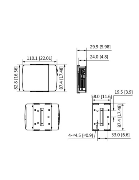 Comprar DAHUA IPC-HUM8441-E1-L5 Minicámara IP H265 Pinhole 4M DN WDR 2.8mm IVS AUDIO E/S + Unidad principal AI