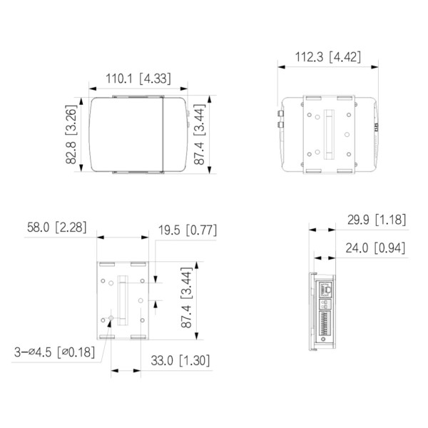 Acquistare DAHUA IPC-HUM8441E-E1-L5 Minicamera IP H265 Pinhole 4M WDR 2.8mm AUDIO I/O + Unità principale AI