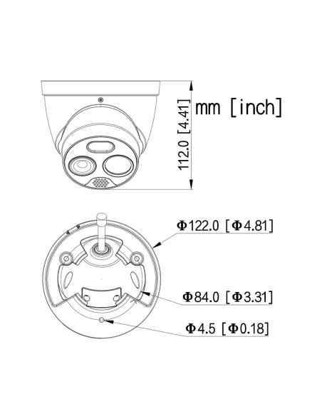 Kaufen DAHUA TPC-DF1241-B7F8-DW-S2 Dual-IP-Thermaldom 256*192 7mm + 4MP 8mm IP67 12V PoE