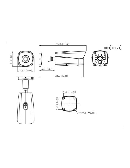Acheter DAHUA TPC-BF5401-B7-S2 Caméra thermique IP 400*300 7.5mm IP67 12V PoE AUDIO E/S IA