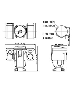 Acheter DAHUA TPC-PT8441D-BM100-AC Caméra thermique PT IP DUAL 400*300 100 mm + 4 M 6-336 mm IP66 anticorrosion IA 2