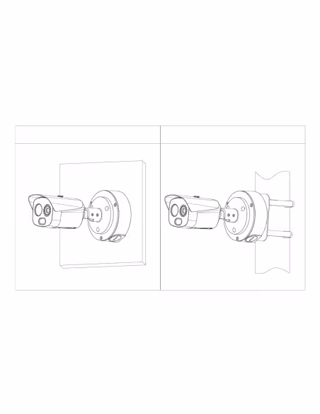 Acheter DAHUA TPC-BF1241-TB3F4-DW-S8 Caméra thermographique IP DOUBLE 256*192 3.5mm + 4M 4mm IP67 12V PoE AUDIO E/S