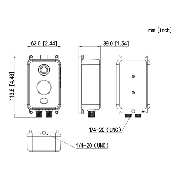 Acquistare DAHUA TPC-KF2241-TB2F2-S3 Telecamera termografica compatta IP DUAL 256*192 2mm + 4M 2mm IP67 12V PoE I/O