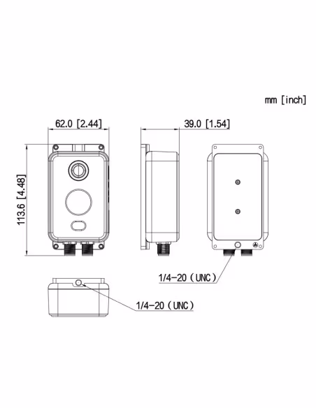 Comprar DAHUA TPC-KF2241-TB2F2-S3 Cámara Termográfica compacta IP DUAL 256*192 2mm + 4M 2mm IP67 12V PoE E/S