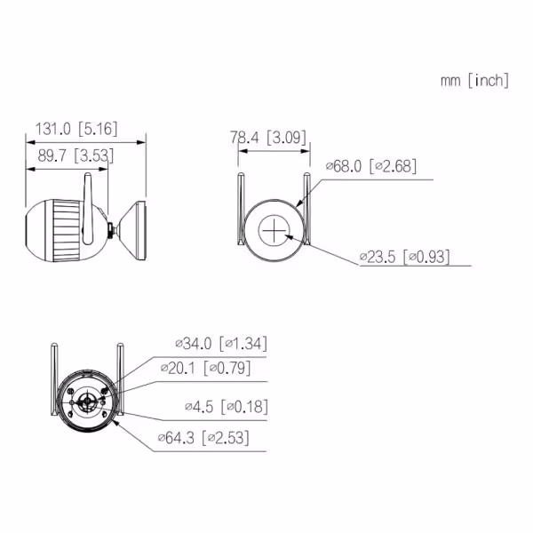 Kaufen DAHUA IPC-F2C-LED-0280B Röhren-IP H265 2M FULL COLOR dWDR LED 30 m 2.8mm IP67 MIC WiFi KI