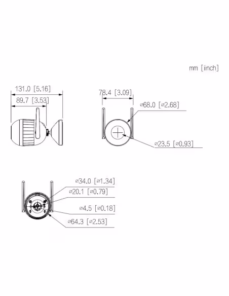 Kaufen DAHUA IPC-F2C-LED-0280B Röhren-IP H265 2M FULL COLOR dWDR LED 30 m 2.8mm IP67 MIC WiFi KI
