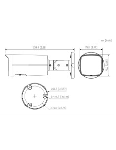 Comprar DAHUA IPC-HFW3449T-ZS-IL-B Tubular IP 4M H265 FULL COLOR WDR Iluminación Dual LED60m/IR60m 2.7-13.5mm IP67 PoE MIC AI. C 2