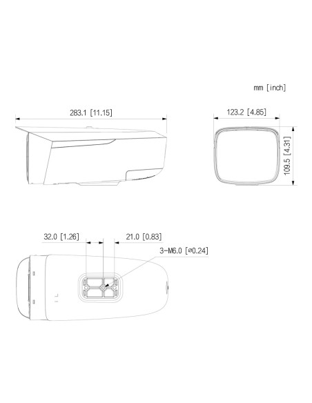 Kaufen DAHUA IPC-MFW7442K1-Z7-T40 Tube-IP-Kamera H.265 4+4 MP (2 KAMERAS IN 1) Starlight + WDR LED 80 m/IR 120 m 8–56 VFM/3.6mm 