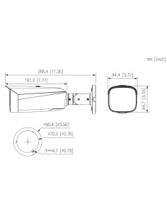 Acquistare DAHUA IPC-HFW3849T1-AS-PV-0280B-S5-DG Telecamera IP tubolare TiOC 3.0 H265 8M WDR Illuminazione doppia LED30m/IR30m 2 2