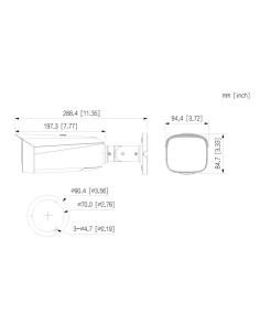 Acheter DAHUA IPC-HFW3849T1-AS-PV-0280B-PRO Caméra IP tubulaire WizColor TiOC PRO H265 8M WDR Éclairage double LED 50 m / IR 50  2