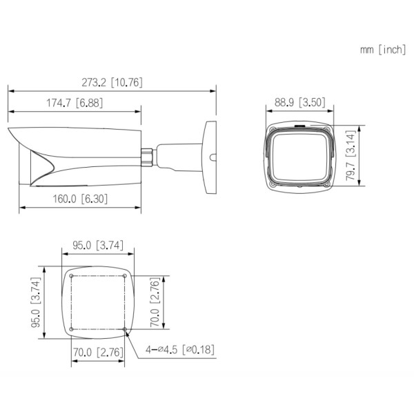 Acheter DAHUA IPC-HFW5842E-Z4E-S3 Caméra tubulaire IP H265 8M 4K WDR Deeplight IR 120 m 8-32VFM IK10 IP67 ePoE SD AUDIO E/S IA