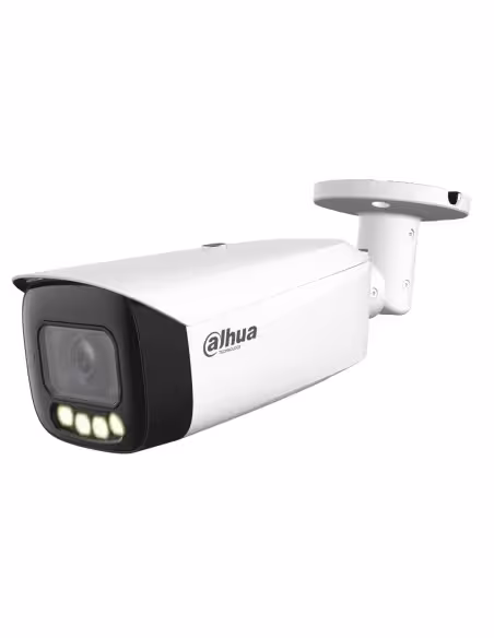 Comprar DAHUA IPC-HFW5849T1-ASE-LED-0360B-S2 Tubular IP H265 8M FULL COLOR WDR140dB Starlight LED60m 3.6mm IP67 ePoE SD MIC AUDI