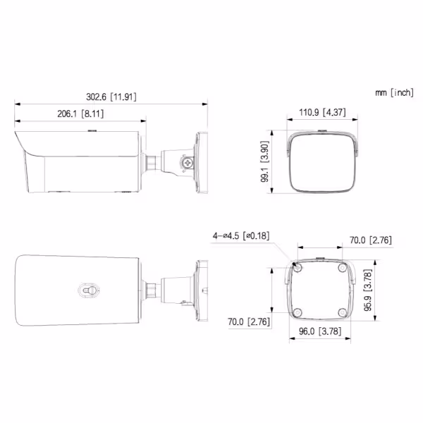 Acquistare DAHUA IPC-HFW5859Z-ZHE-PV-PRO Tubolare IP WizColor PRO H265 8M WDR130dB Illuminazione doppia LED60m/IR60m 2.7-12VFM I