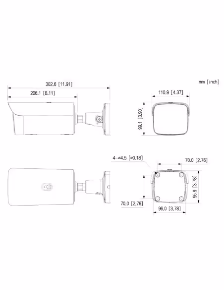Acquistare DAHUA IPC-HFW5859Z-ZHE-PV-PRO Tubolare IP WizColor PRO H265 8M WDR130dB Illuminazione doppia LED60m/IR60m 2.7-12VFM I