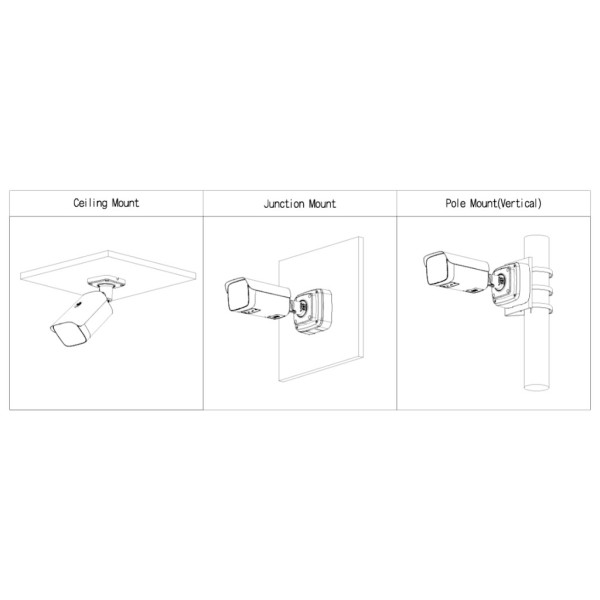 Acheter DAHUA IPC-HFW5859Z-ZHE-PV-PRO Caméra tubulaire IP WizColor PRO H265 8 Mpx WDR 130 dB Éclairage double LED 60 m / IR 60 m