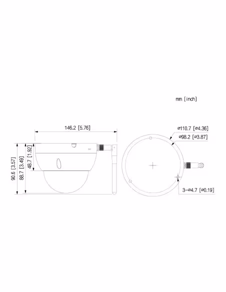 Comprar DAHUA IPC-HDBW1230DE-SW Domo IP H265 2M DN dWDR IR30m 2.8mm IK10 IP67 SD WiFi