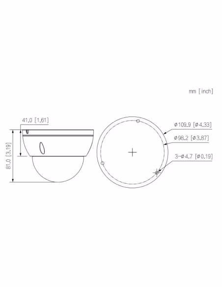 Comprar DAHUA IPC-HDBW2230E-S-0280B-S2-QH3 Domo IP H265 2M DN dWDR 3DNR Starlight IVS IR30m 2.8mm IK10 IP67 PoE