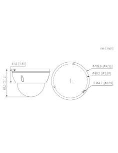 Acheter DAHUA IPC-HDBW2230E-S-0280B-S2-QH3-B Dôme IP H265 2M DN dWDR 3DNR Starlight IVS IR 30 m 2.8mm IK10 IP67 PoE Couleur noir 2
