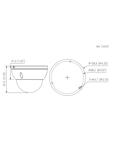 Acquistare DAHUA IPC-HDBW2230E-S-0280B-S2-QH3-B Dome IP H265 2M DN dWDR 3DNR Starlight IVS IR30m 2.8mm IK10 IP67 PoE Colore nero
